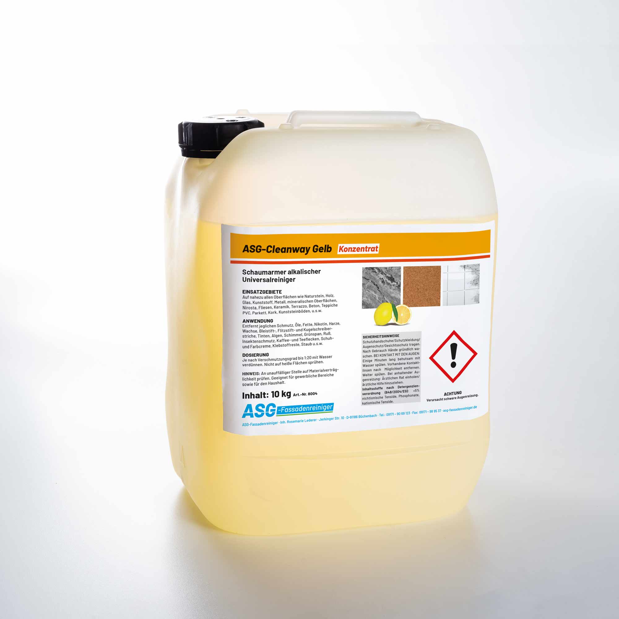 ASG-Cleanway Gelb Konzentrat, 10 Liter